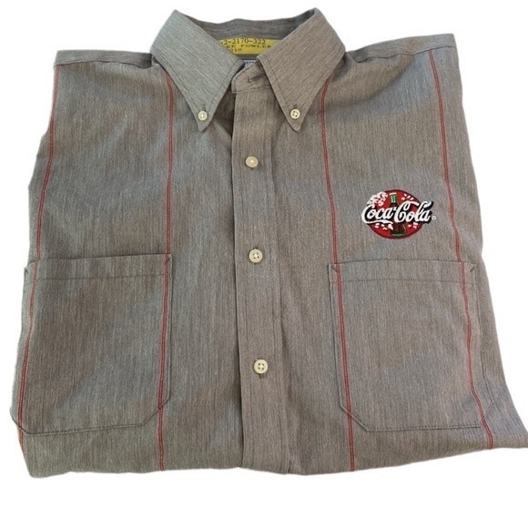 Vintage Coca Cola Drivers Work Shirt Uniform Collectible Embroidery Button Down - Picture 13 of 13